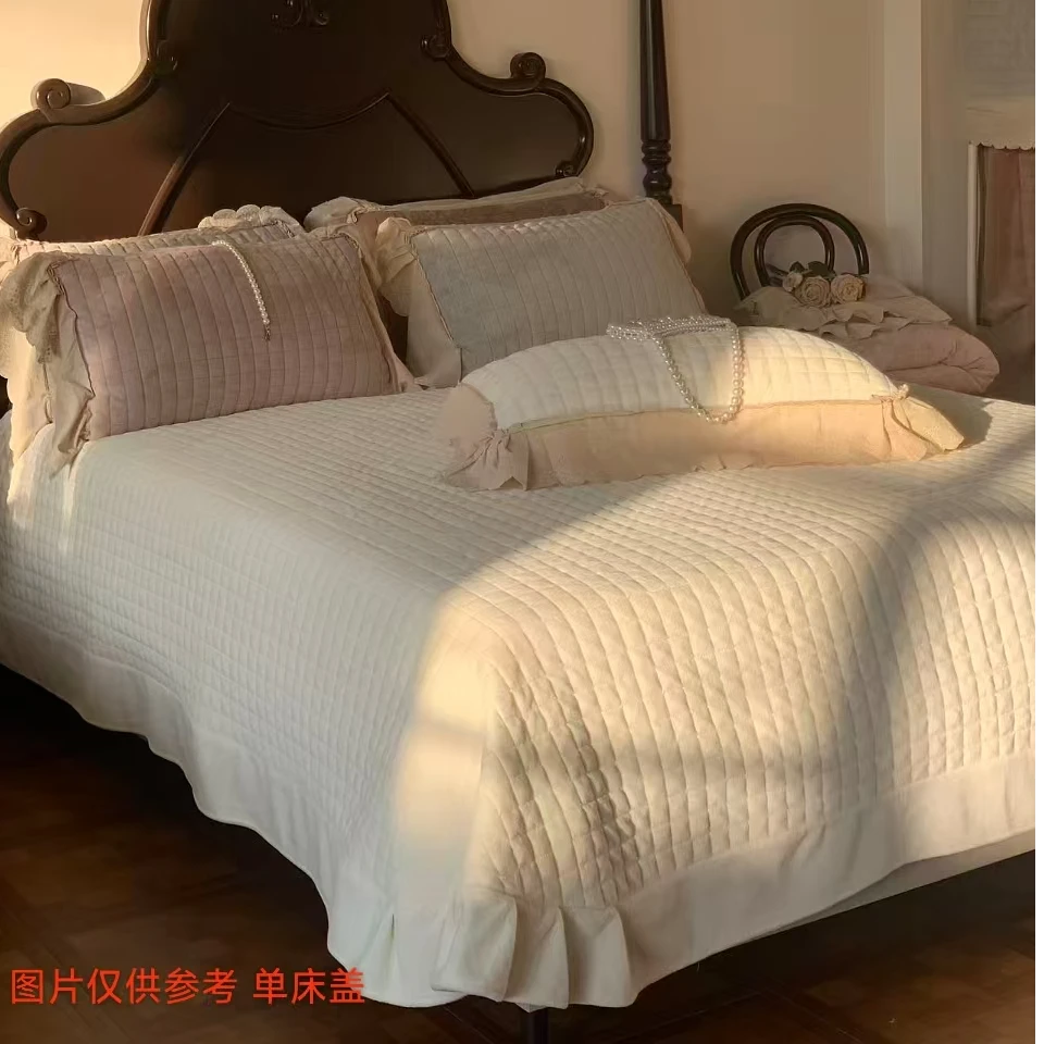 定制款高端（格系）牛奶绒加厚保暖防滑单床盖