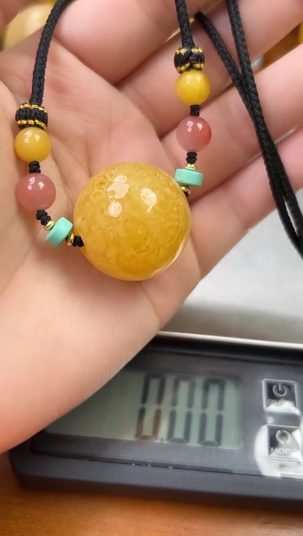 未镶嵌蜜蜡裸石琥珀蜜蜡吊坠