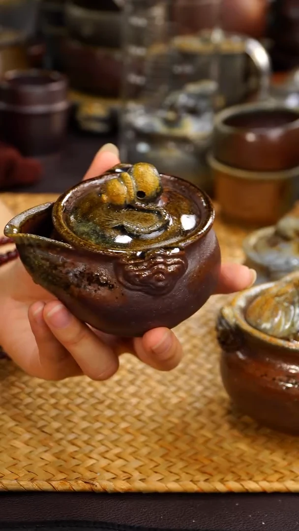 茶壶紫砂L**a纯自然紫砂柴烧