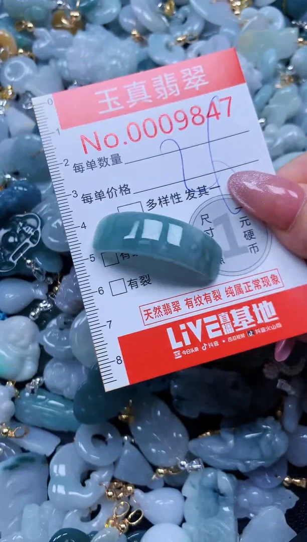 翡翠未镶嵌吊坠(不含链)9847