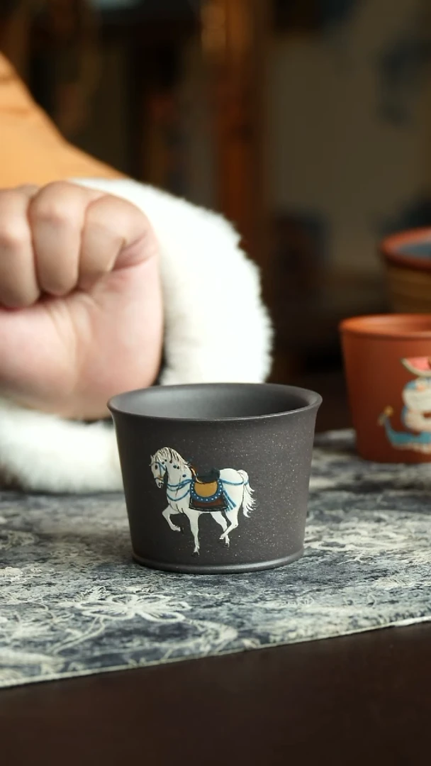茶杯紫砂35号 特惠主人杯 宜兴紫砂原矿作品