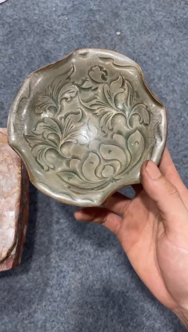 瓷片手工，手绘，瓷器