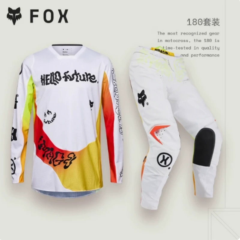 FOX180耐磨升级款越野摩托车骑行套装ADV摩旅林道穿越场地比赛服