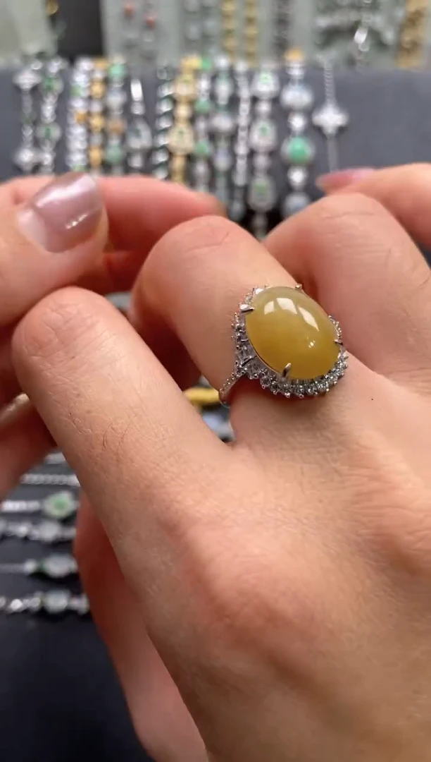 【闪购商品】翡翠戒指银S925镶嵌11111--1