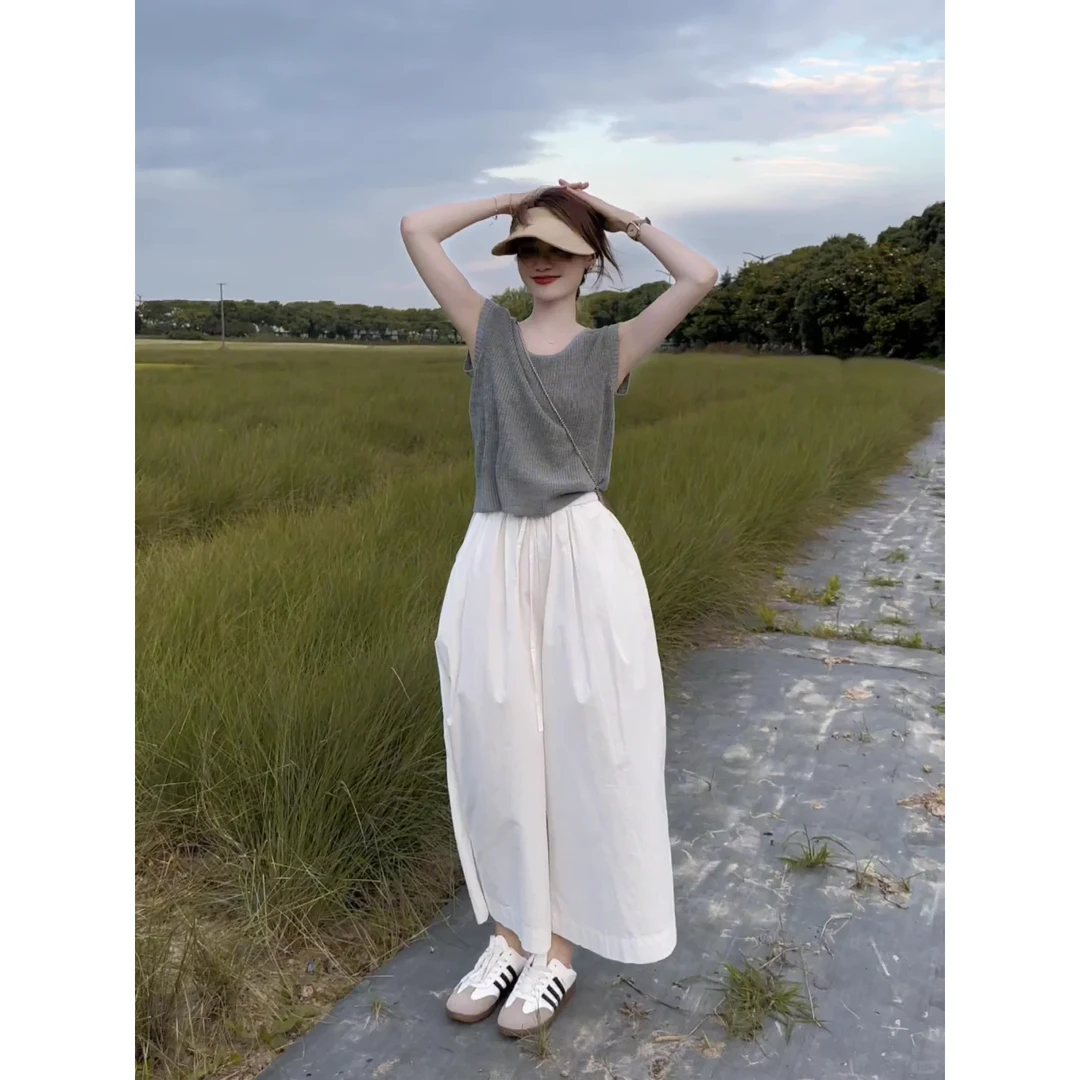 夏装搭配一整套轻熟减龄韩系慵懒松弛感酷飒拽姐小众不撞款两件套