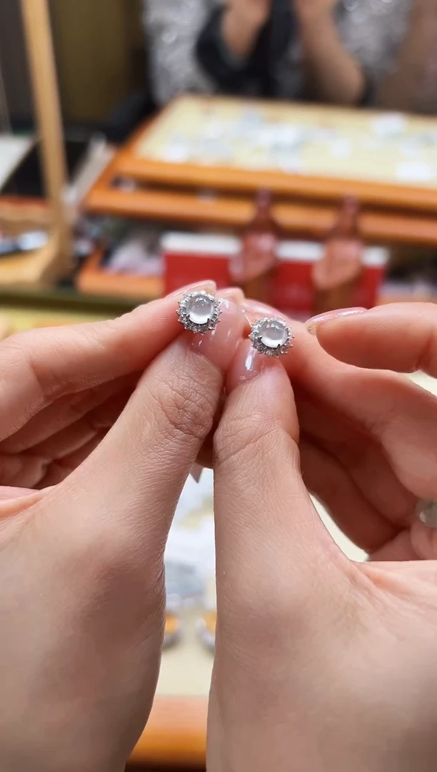 【闪购商品】翡翠耳饰18K金镶嵌DFZ0221-108