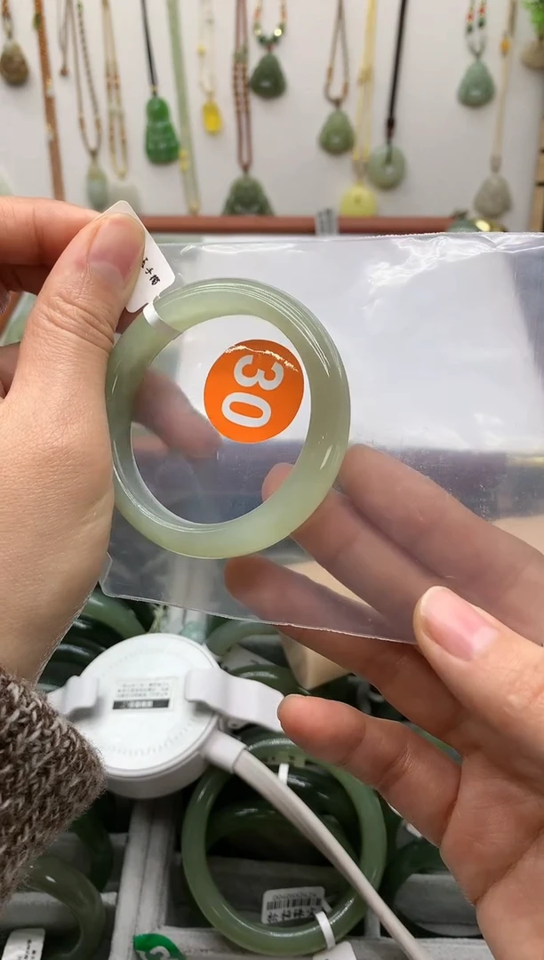 未镶嵌手镯和田玉拂*手镯3