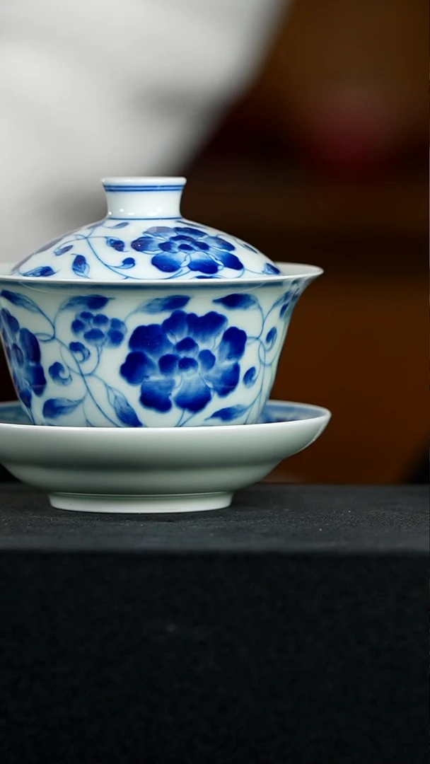 仿明牡丹盖碗025