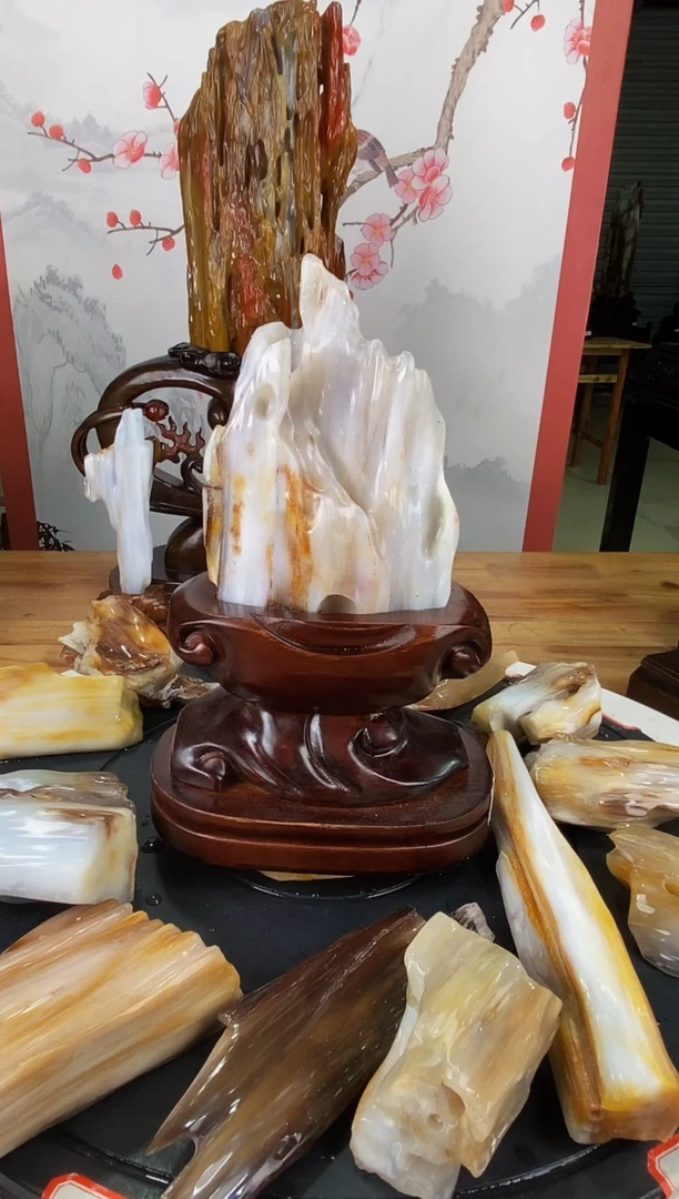 硅化玉珠宝奇石未镶嵌1