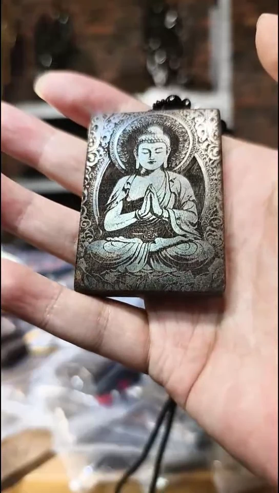 金丝楠无事牌脖挂