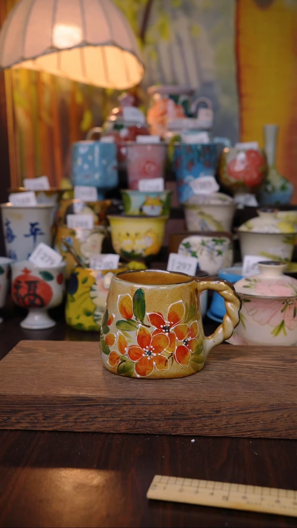 摆件泥垚手作 景德镇手工手绘器物
