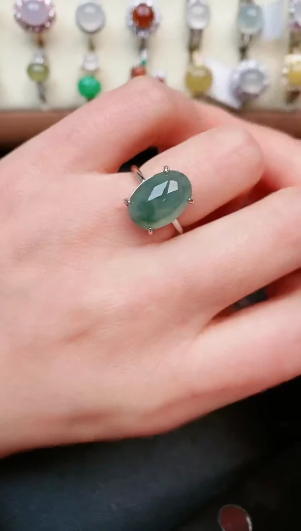 【闪购商品】翡翠戒指银S925镶嵌.....