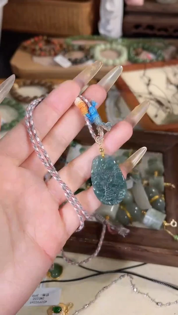 项链未镶嵌翡翠多样性发其一孤品默认微瑕