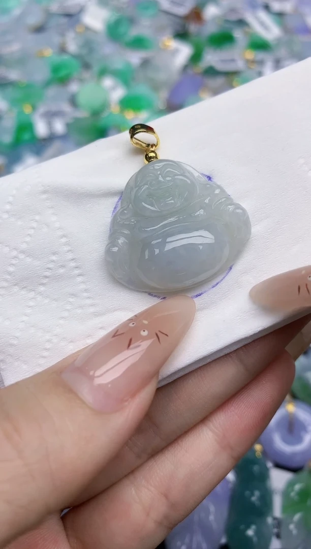 翡翠银S925镶嵌颈饰    天然翡翠A货