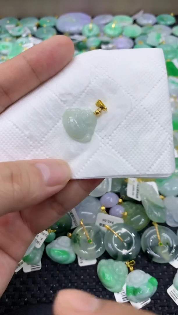 颈饰未镶嵌翡翠天然缅甸翡翠A货