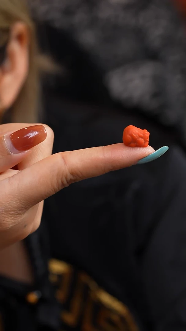 南红玛瑙单珠未镶嵌貔貅单珠