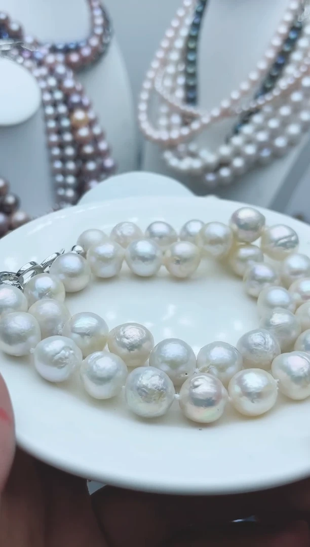 【闪购商品】淡水珍珠颈饰钛钢1