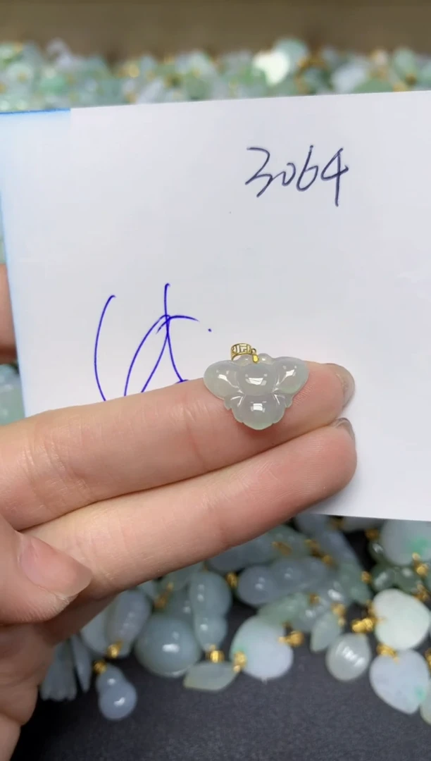 【闪购商品】翡翠颈饰18K金镶嵌 天然翡翠A货