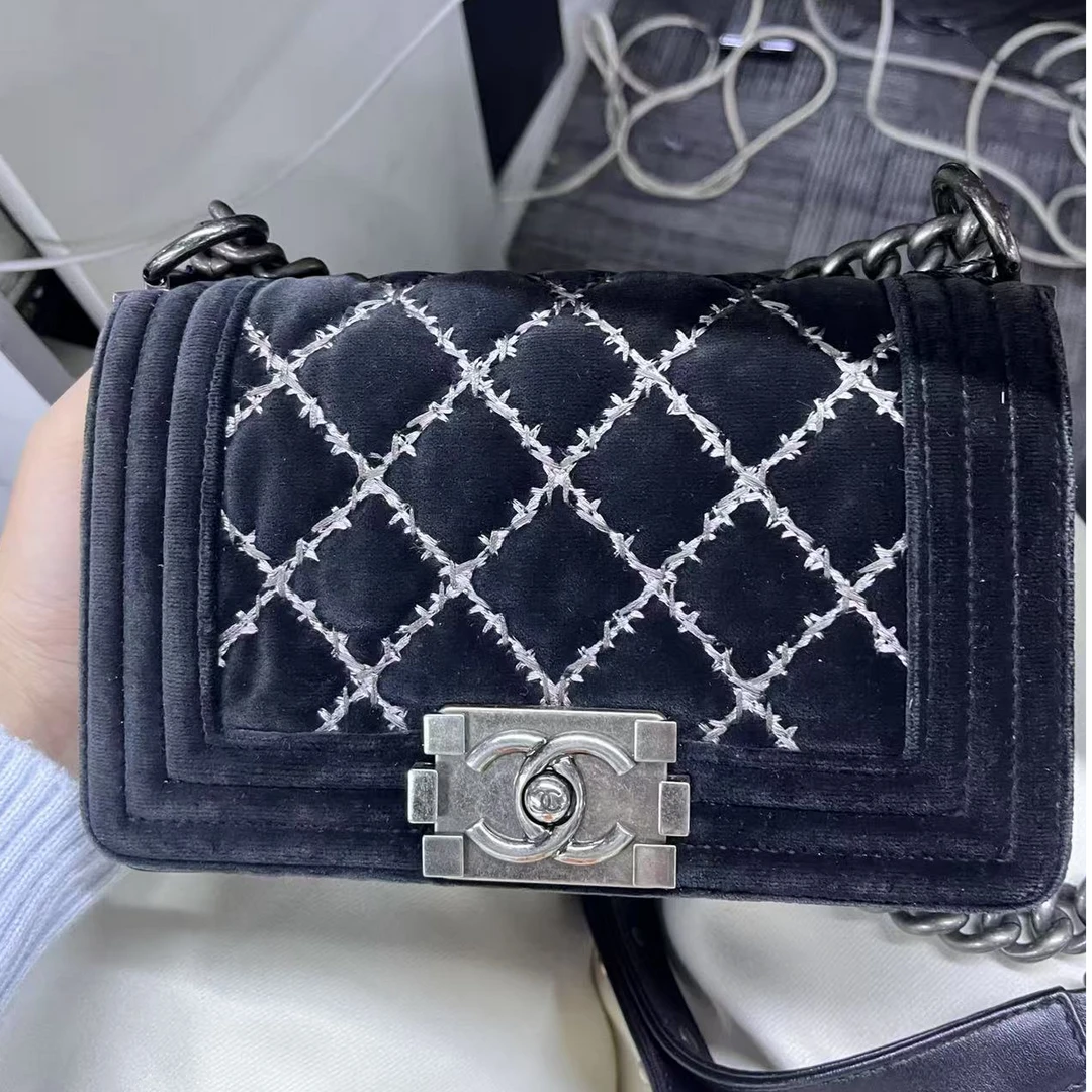 95新 Chanel/香奈儿 【白菜】Leboy小号限量款链条包/BGK302350061