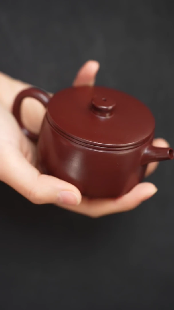 【闪购商品】紫砂茶壶紫泥光素汉瓦130CC