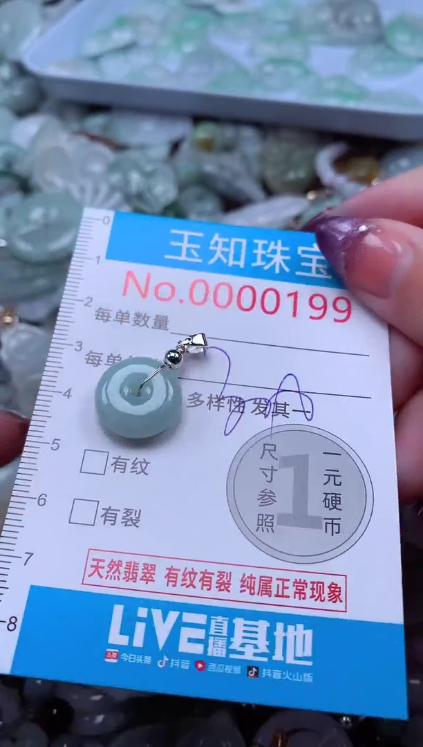 翡翠未镶嵌吊坠(不含链)199