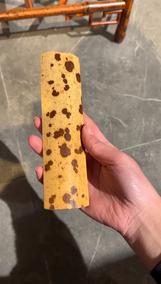 【闪购商品】扇子湘妃竹茶则设计款