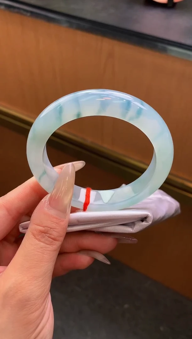 未镶嵌手镯翡翠-F71-正圈55.9