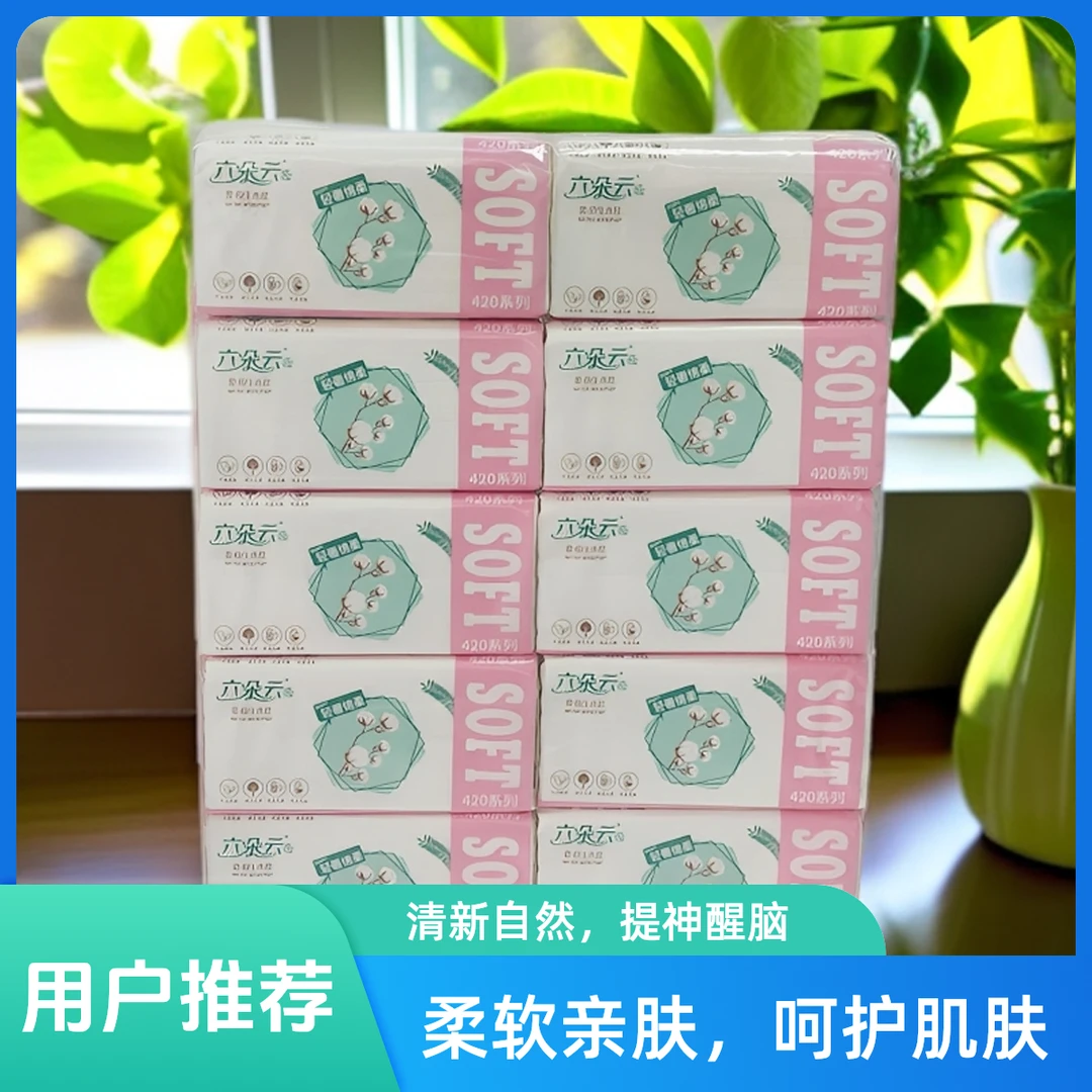 17mm*140mm10包4层420系列抽普通抽纸家用纸巾棉柔巾