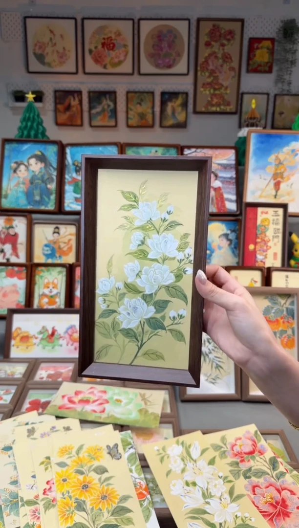 国画栀子花 手绘国画27