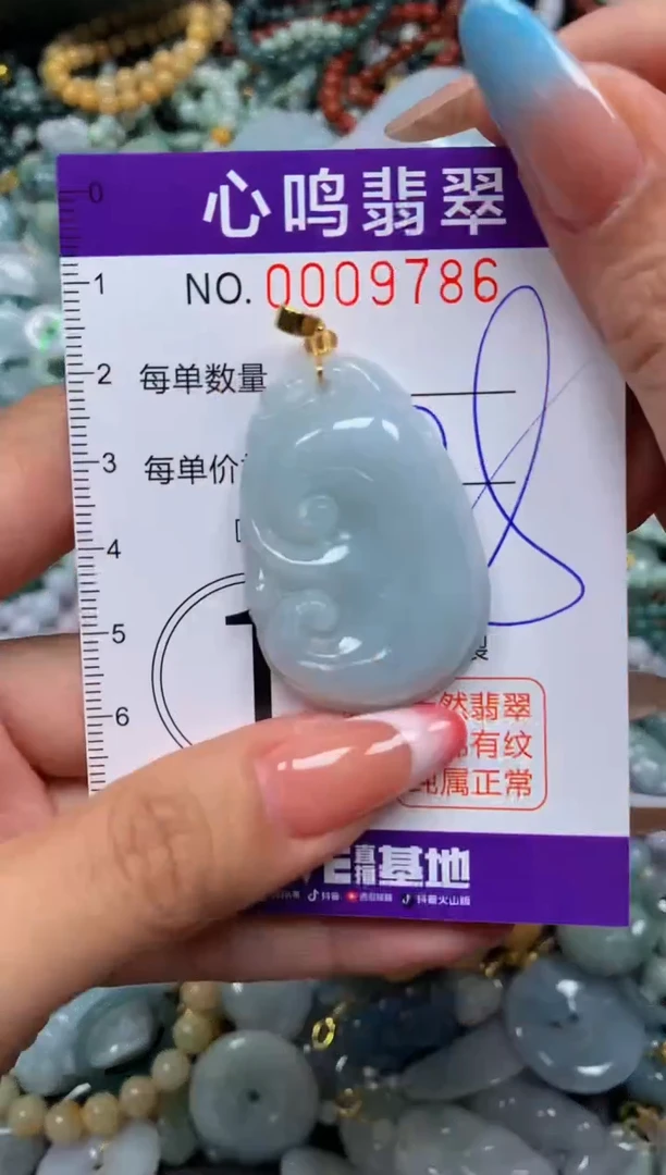 翡翠未镶嵌颈饰闪购009786