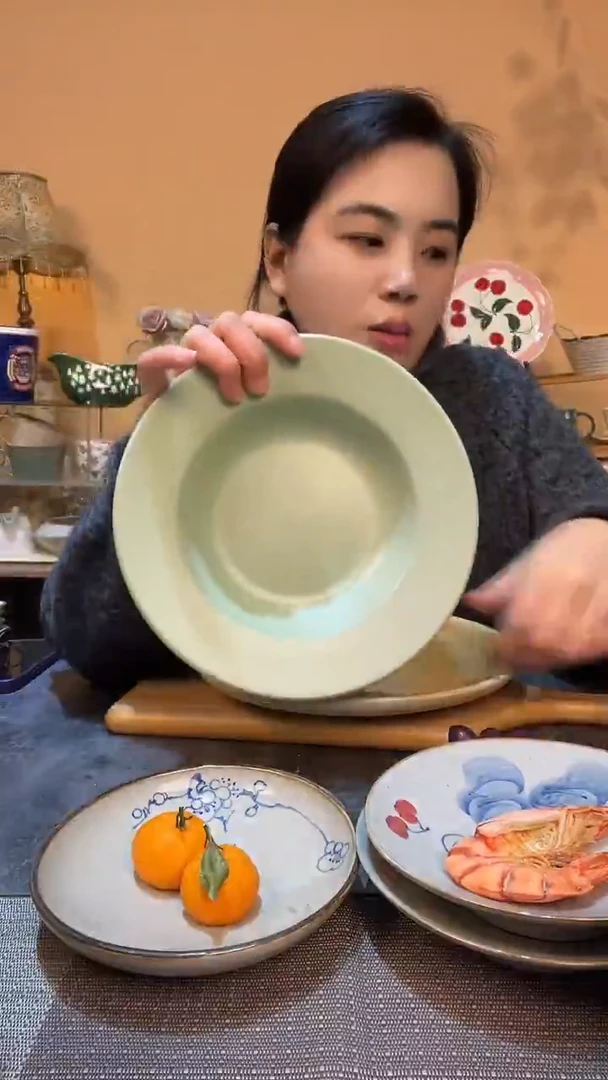 瓷片9英寸草帽盘 介意勿拍