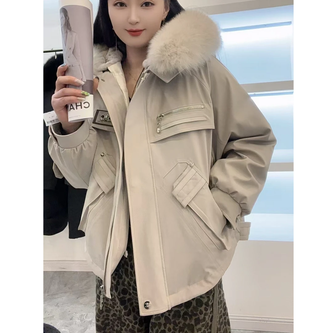 2461派克服加绒加厚款免烫时尚休闲百搭连帽宽松潮流