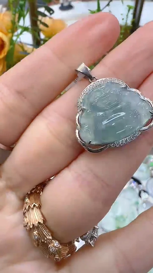 【闪购商品】翡翠吊坠(不含链)银S925镶嵌多样性团购发一件