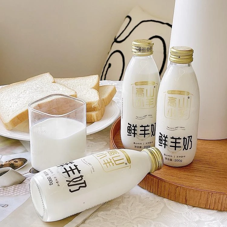 高山小羊低温巴氏鲜羊奶200g*3瓶+芒果羊奶200g*3瓶