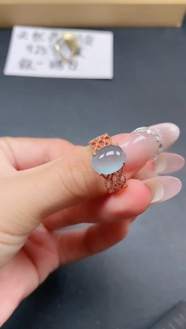 银S925镶嵌戒指翡翠11111