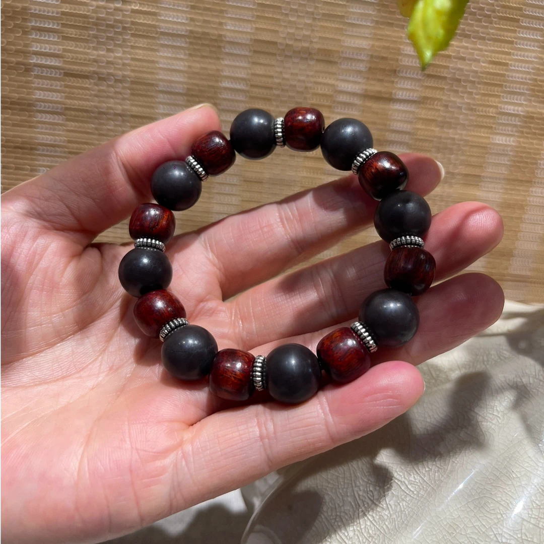 云南彝族非遗手工艺苴却石天然石纹民族配饰（卡12）