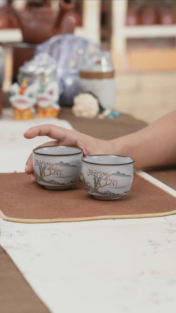 茶具茶具茶具@@雪景杯