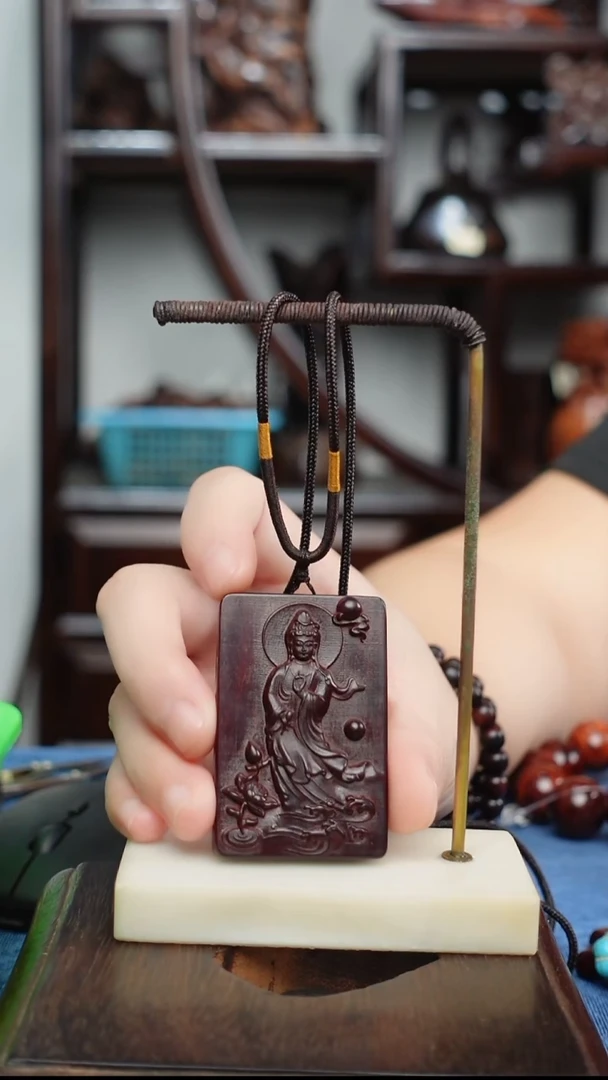 木本降真香红降花梨公雕刻牌