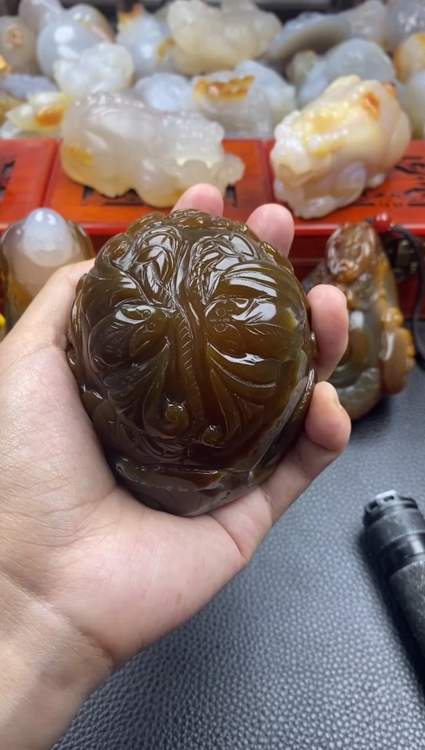 玛瑙/玉髓手把未镶嵌用****700