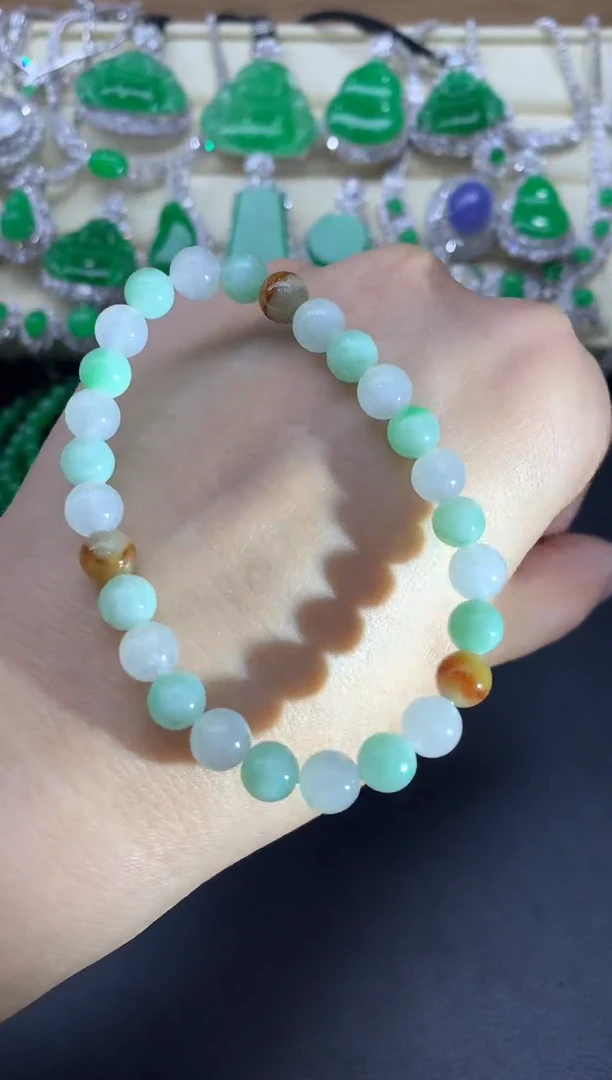 未镶嵌手链翡翠66-中国好珍宝