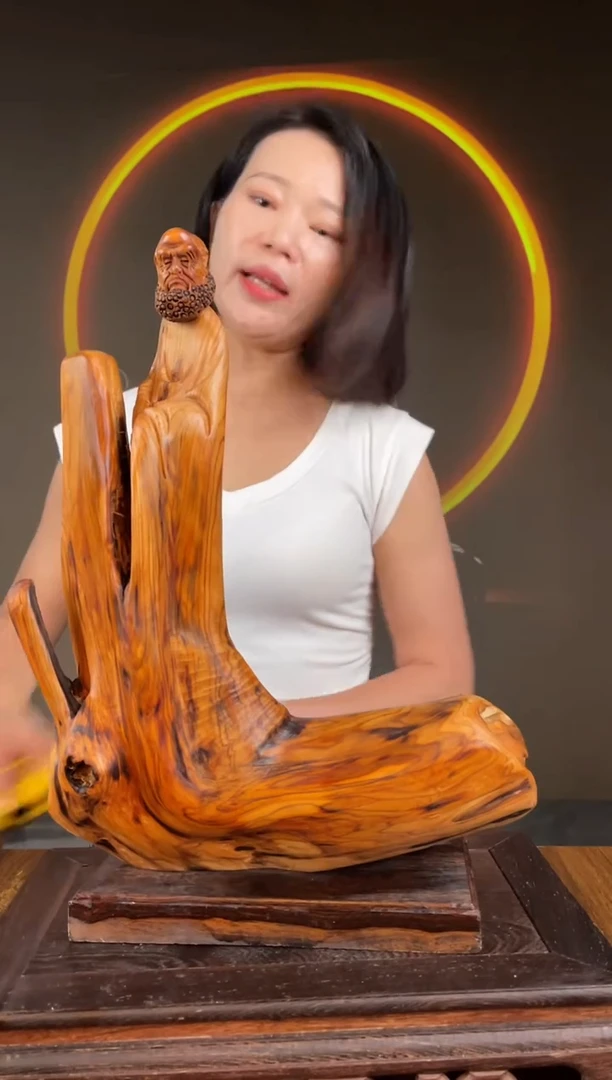 柏木（崖柏）手工摆件,先抢先得!编号:145