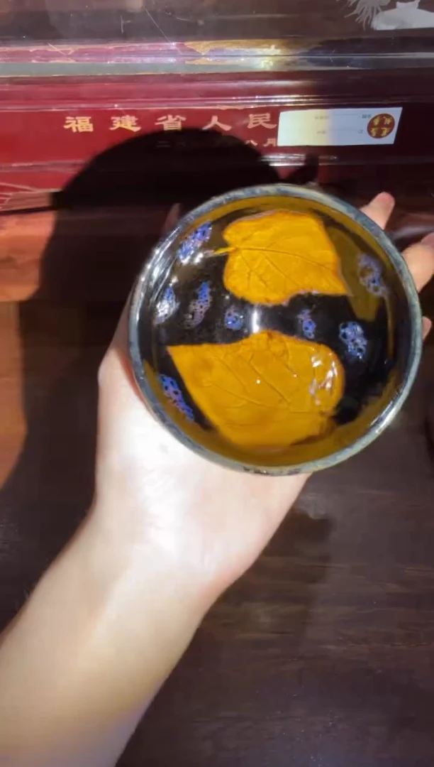 茶盏蔡炳龙双木叶盏73