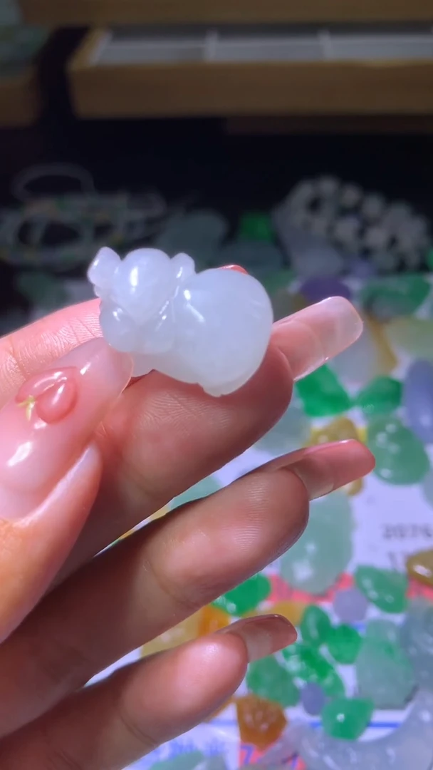 定制翡翠未镶嵌鱼MXX027645