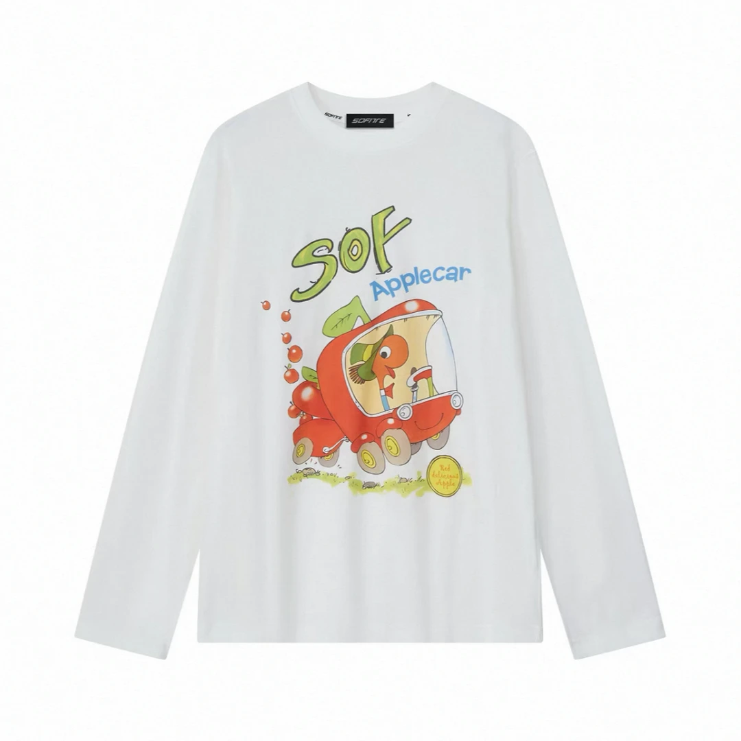 sofitte印花长袖T恤