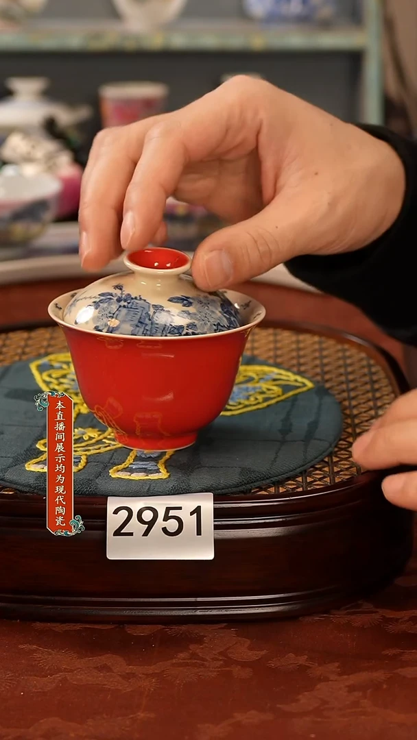 瓷片景德镇手工手绘2951