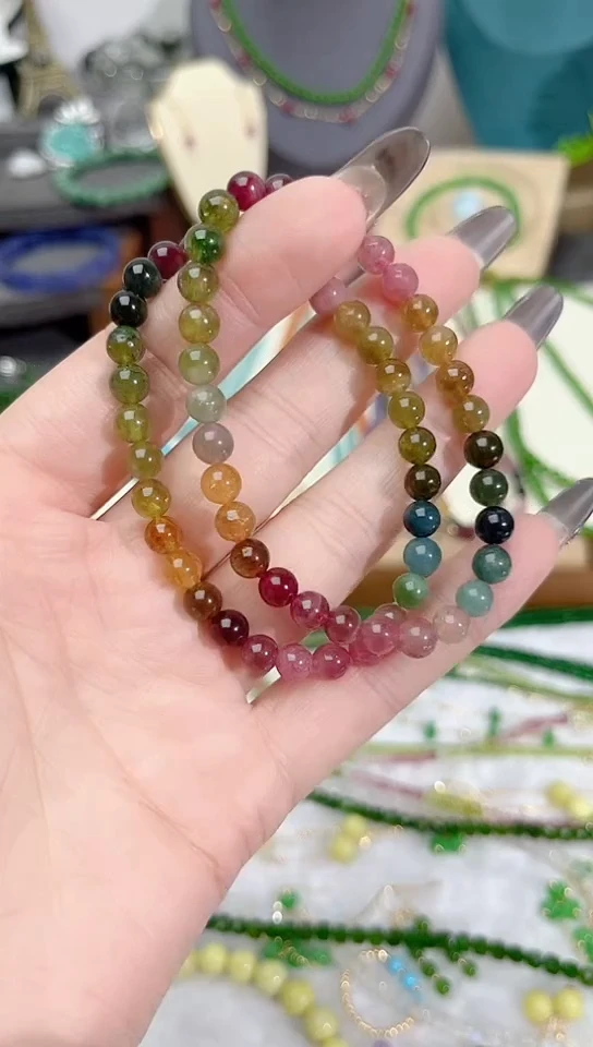 【闪购商品】碧玺手链未镶嵌圆99