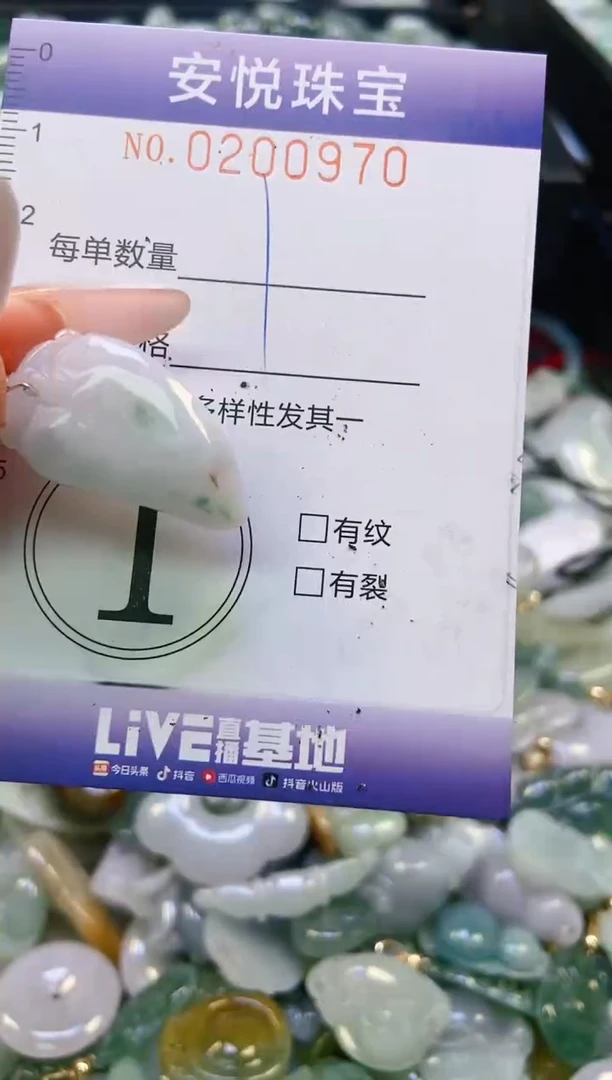 翡翠挂件未镶嵌闪购0200970