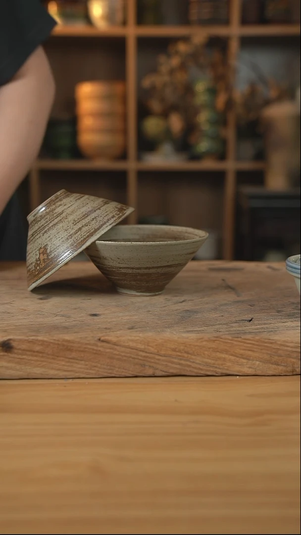 岁月风情的6英斗笠碗2个