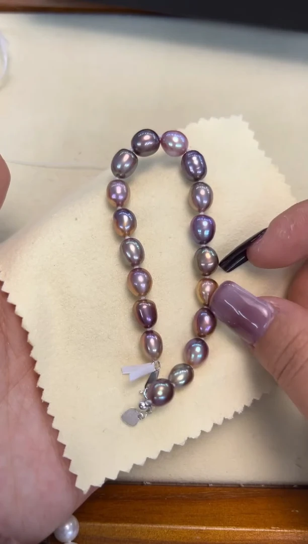 银S925镶嵌手绳淡水珍珠福利