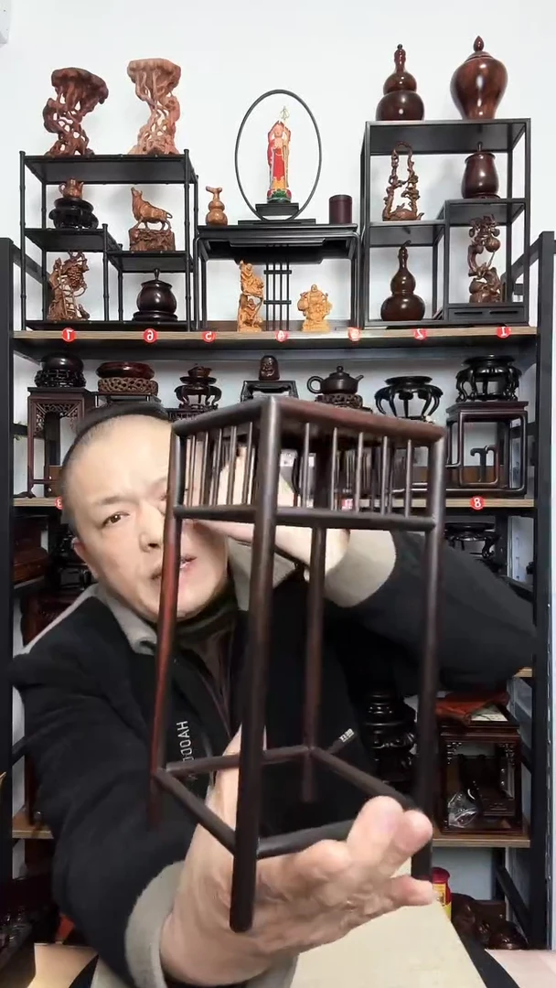 紫砂底座木11正方22高